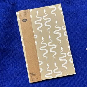 Tan Snake Pattern Notebook - Denik